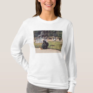 T-shirt Spaniel tibétain dans le parc