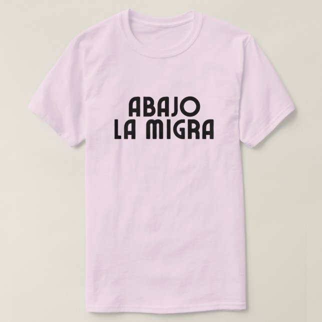 T-shirt Spanish Language Down With ICE (Design devant)