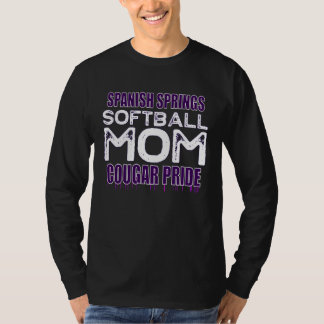 T-shirt Spanish Springs Softball Mom Cougar Pride