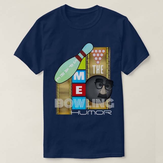 T-shirt Spare Me the Bowling Humour (Design devant)