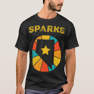 T-shirt Sparks Nevada Souvenir Vintage désaffecté 1