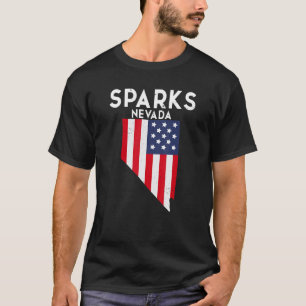 T-shirt Sparks Nevada USA État Amérique Voyage Nevadan