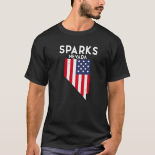 T-shirt Sparks Nevada USA État Amérique Voyage Nevadan
