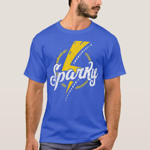T-shirt Sparky Electrician Funky Lineman Papa Retro Cadeau