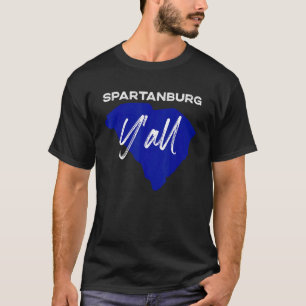 T-shirt Spartanburg Caroline du Sud Yall Sc Palmetto State
