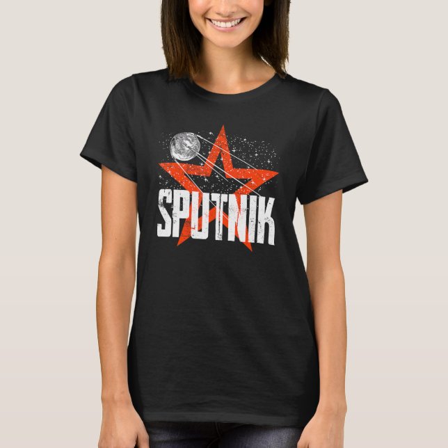 T-shirt Spatiale Spacraft Spacraft Spacraft Union soviétiq (Devant)