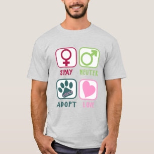 T-shirt Spay Neuter Adopter l'amour