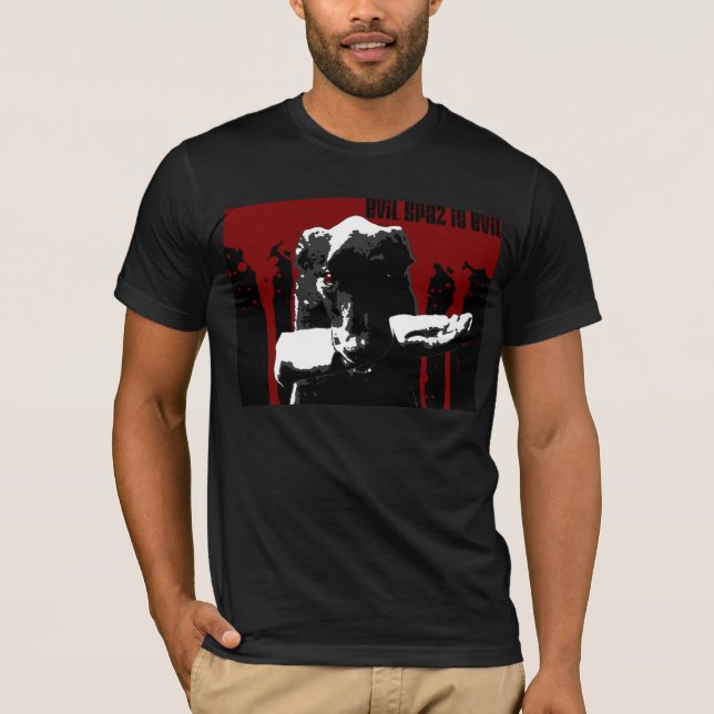 T-shirt Spaz mauvais est mauvais (Devant)