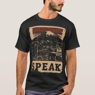 T-shirt SPEAK Mt Fuji Inspiré Poster de communication