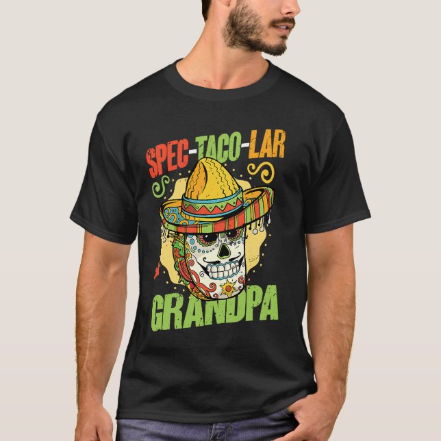 T-shirt Spec taco lar Grandpa   Mexican Cinco De Mayo (Devant)