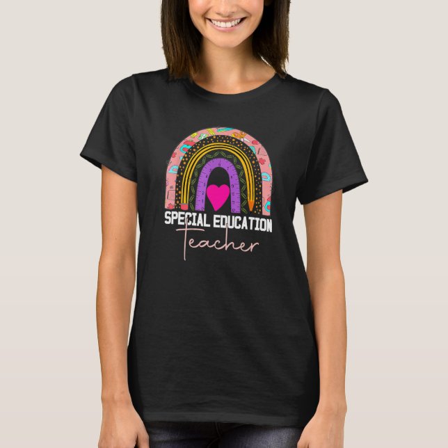 T-shirt Special Education Teacher Sped Ed SPED Leopard Rai (Devant)
