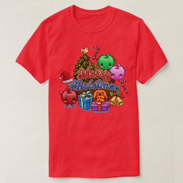 T-shirt Spécial Noël de la vallée de Stardew (Design devant)