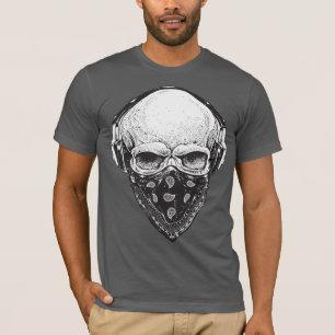 T-shirt spécial pour les hommes au crâne masqué
