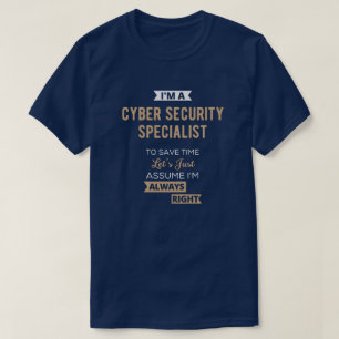 T-shirt Spécialiste de la cybersécurité
