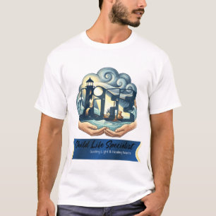 T-shirt Spécialiste de la vie de l'enfant guidant la lumiè