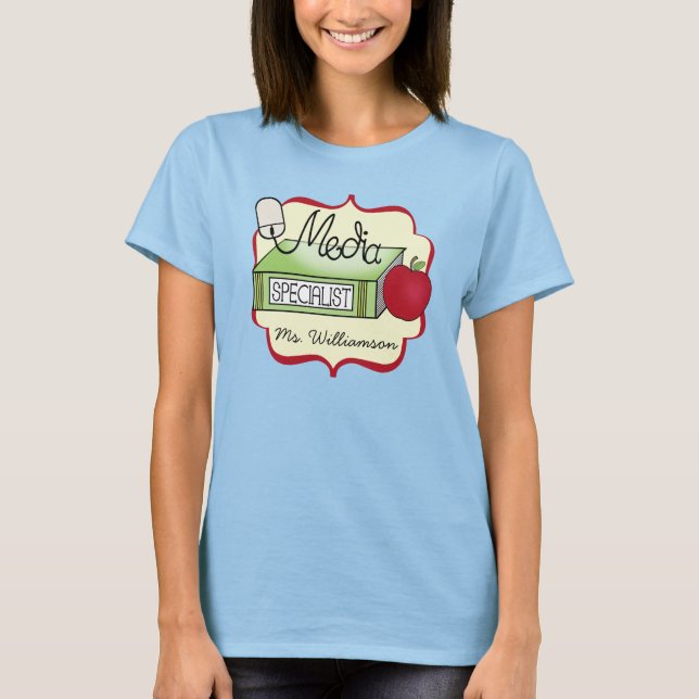 T-shirt Spécialiste des médias scolaires (Devant)