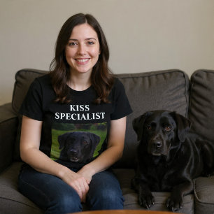 T-shirt Spécialiste du baiser Chien drôle personnalisé