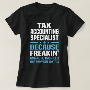 T-shirt Spécialiste en comptabilité fiscale