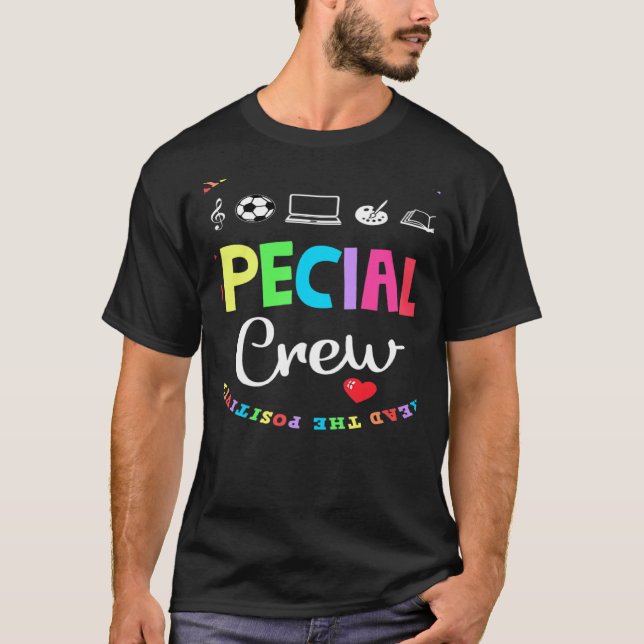 T-shirt Specials Crew Teacher TRIBE Team Back To Primary S (Devant)