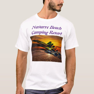 T-shirt Spectacle Aérien Au-Dessus De L'Eau Au Coucher Du 