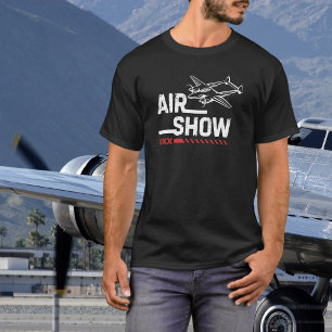 T-shirt Spectacle aérien d'avions vintage de la Seconde Gu