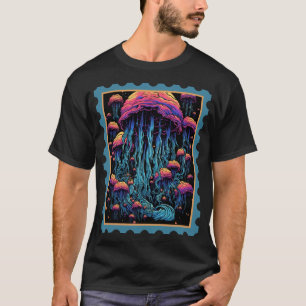 T-shirt Spectacle aquatique : Méduse colorée géante