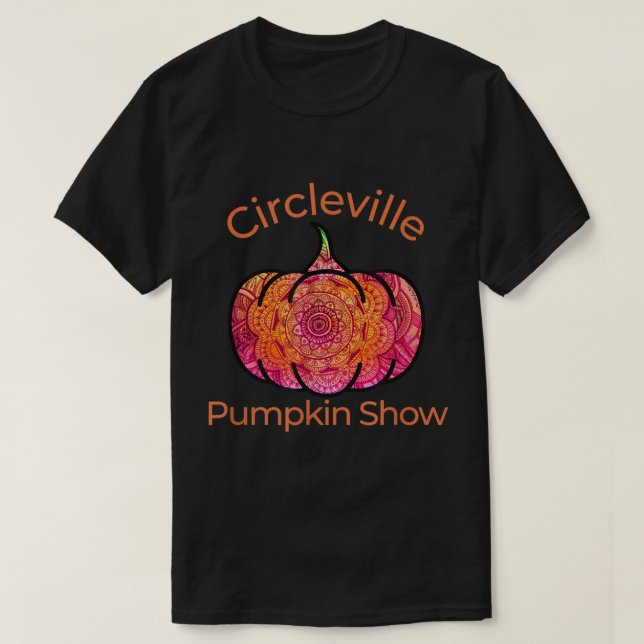 T-shirt Spectacle Citrouille de Cute Circleville Mandala (Design devant)