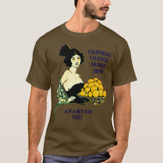 T-shirt Spectacle Orange de Californie de Valence 1921