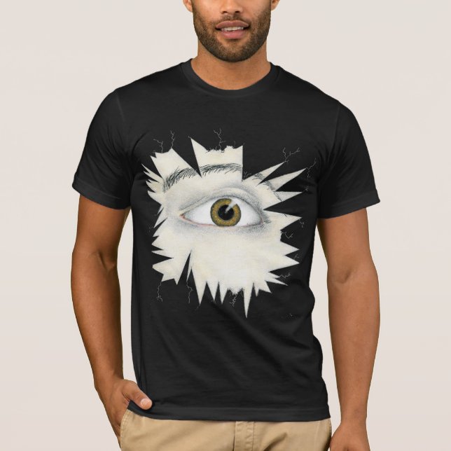 T-shirt Spectacle Peep en noir (Devant)