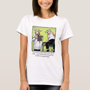 T-shirt Spectacles amusants Humour de dessin de santé Médi