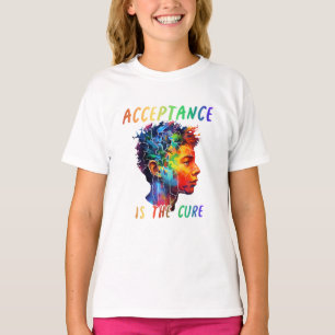 T-shirt spectre autistique L'acceptation est le remède