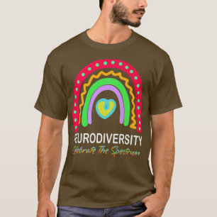 T-shirt spectre de la neurodiversité autiste asd adhd rain