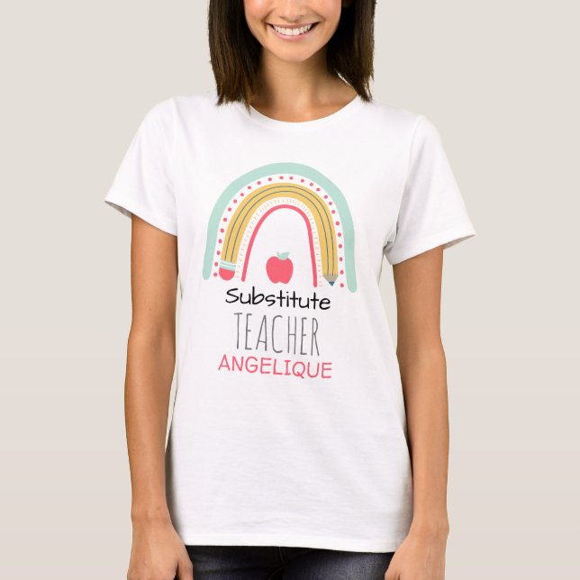 T-shirt Spectre éducatif : Remplacer l'arc-en-ciel de l'en (Devant)