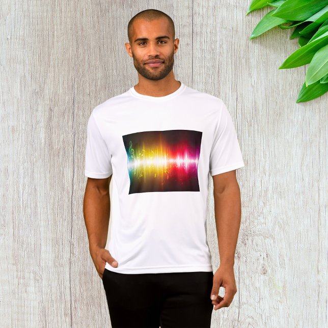 T-shirt Spectre musical Soundwave Vibrant Audio Visualizer (Créateur téléchargé)