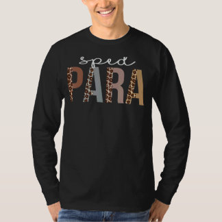T-shirt Sped Para Leopard Appréciation Pour Les Femmes Pou