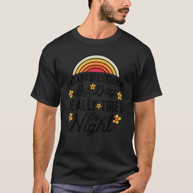 T-shirt SPED Professeur Paraprofessionnel Par Jour Vraimen (Devant)