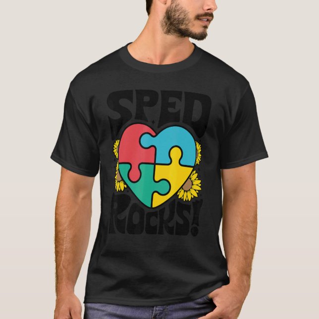 T-shirt SPED Rocks Special Education Teacher Speducator Wo (Devant)