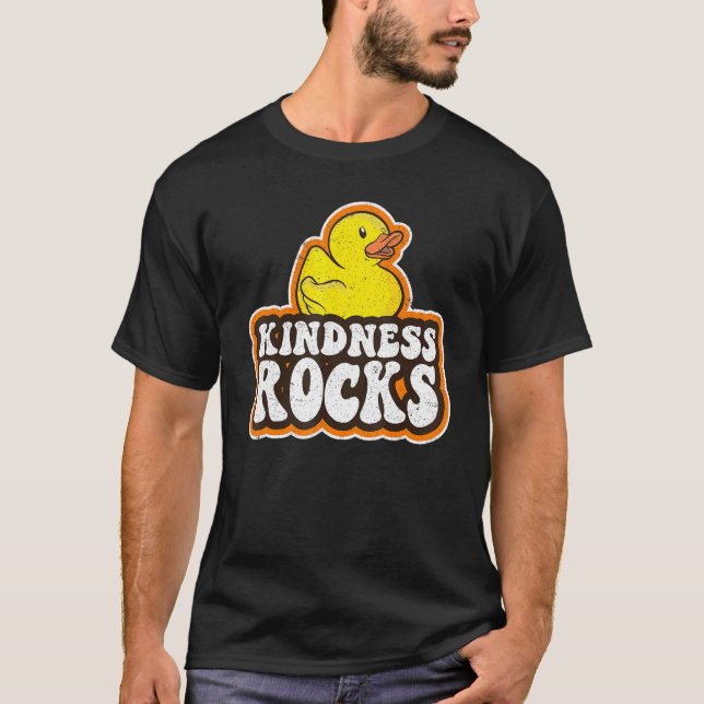 T-shirt Sped Teacher Anti Bullying Hippie Rubber Duck Kind (Devant)