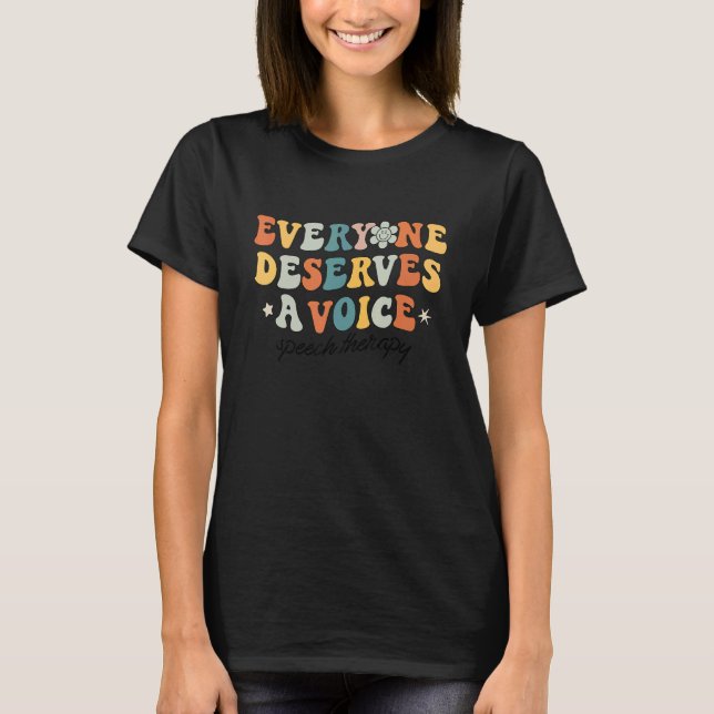 T-shirt Speech Therapy Speech Language Pathologist SLP Tea (Devant)