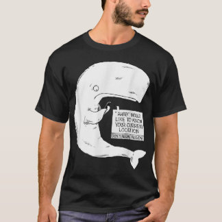 T-shirt Speed Bump Funny Moby Dick Cartoon