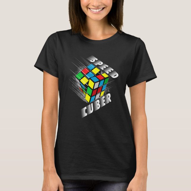 T-shirt Speed Cuber Puzzle Cube's Magic Boys Girls (Devant)