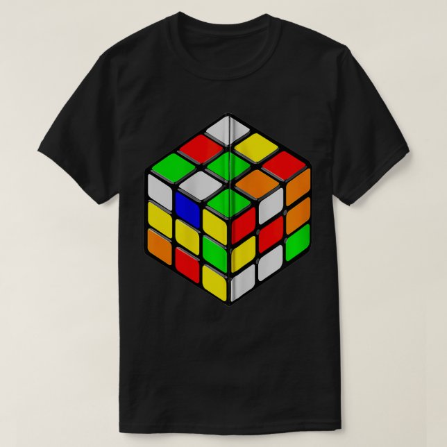 T-shirt Speed Cubing Puzzle Cube for Men Women Zip  (Design devant)