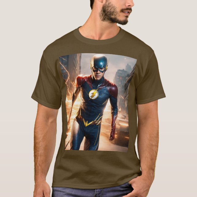 T-shirt "Speed Force Shodown : Quicksilver vs. The Flash - (Devant)