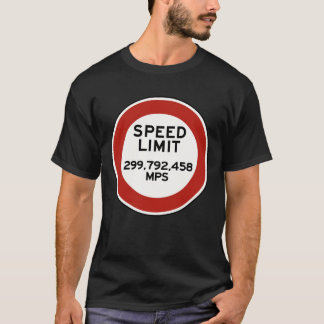 T-shirt Speed limit sign of light (Europe)
