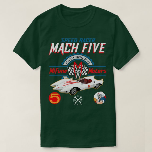 T-shirt Speed Racer Mach 5 Mifune Motors (Design devant)