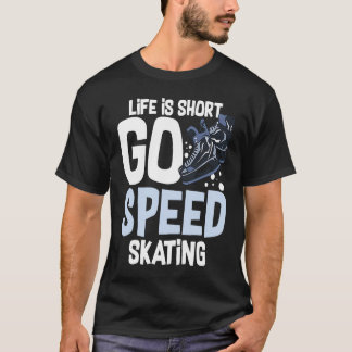 T-shirt Speed Skating Skates Short Track Skater Workout Tr