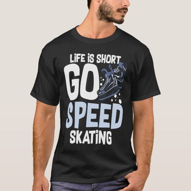 T-shirt Speed Skating Skates Short Track Skater Workout Tr (Devant)