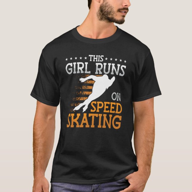 T-shirt Speed Skating Skates Short Track Skater Workout Tr (Devant)