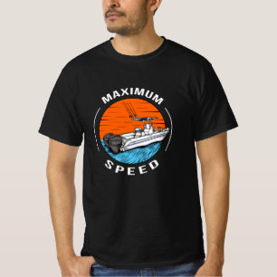 T-shirt Speedboat Racing Bateau Motorboat Capitaine