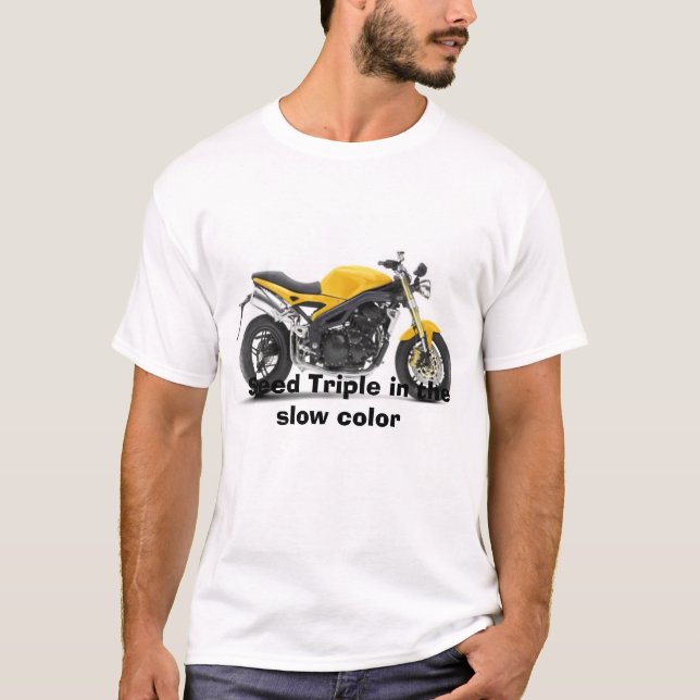 T-shirt speedTriple_colourYellow, triple de vitesse dans (Devant)